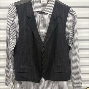 Brioni Made in Italy Wool Silk Vest Men’s
